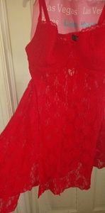 Red spice lace intimate wear